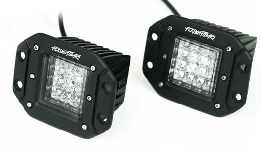 FCKLightBars Dual Purpose Chase FLUSHMOUNTS AMBER/WHITE [SOLD AS PAIR]