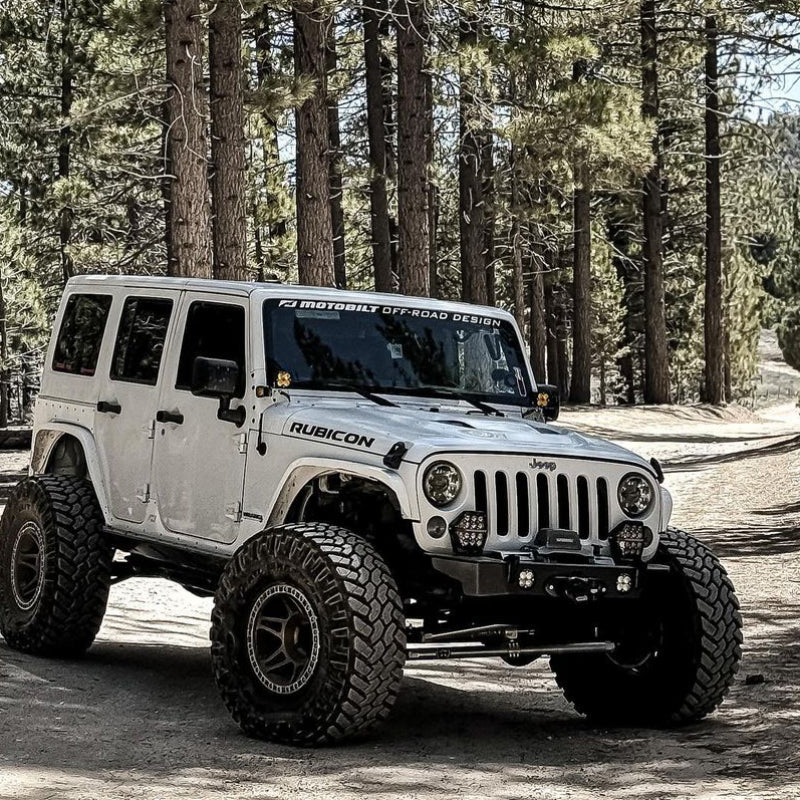 LOYO 7 in 120W Honeycomb LED Driving Light Kit with Amber DRL